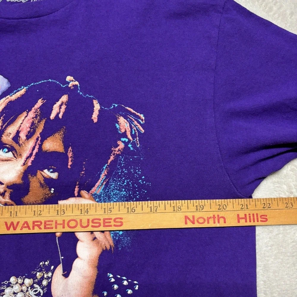 Juice‎ WRLD T-Shirt Purple Daisy Chicago Size L Fits Medium M